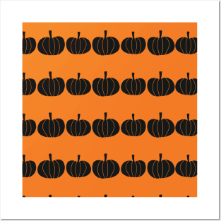 Pumpkin Stripes Posters and Art